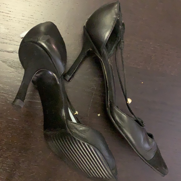 Chanel CC black leather heels 37 C - Picture 7 of 8